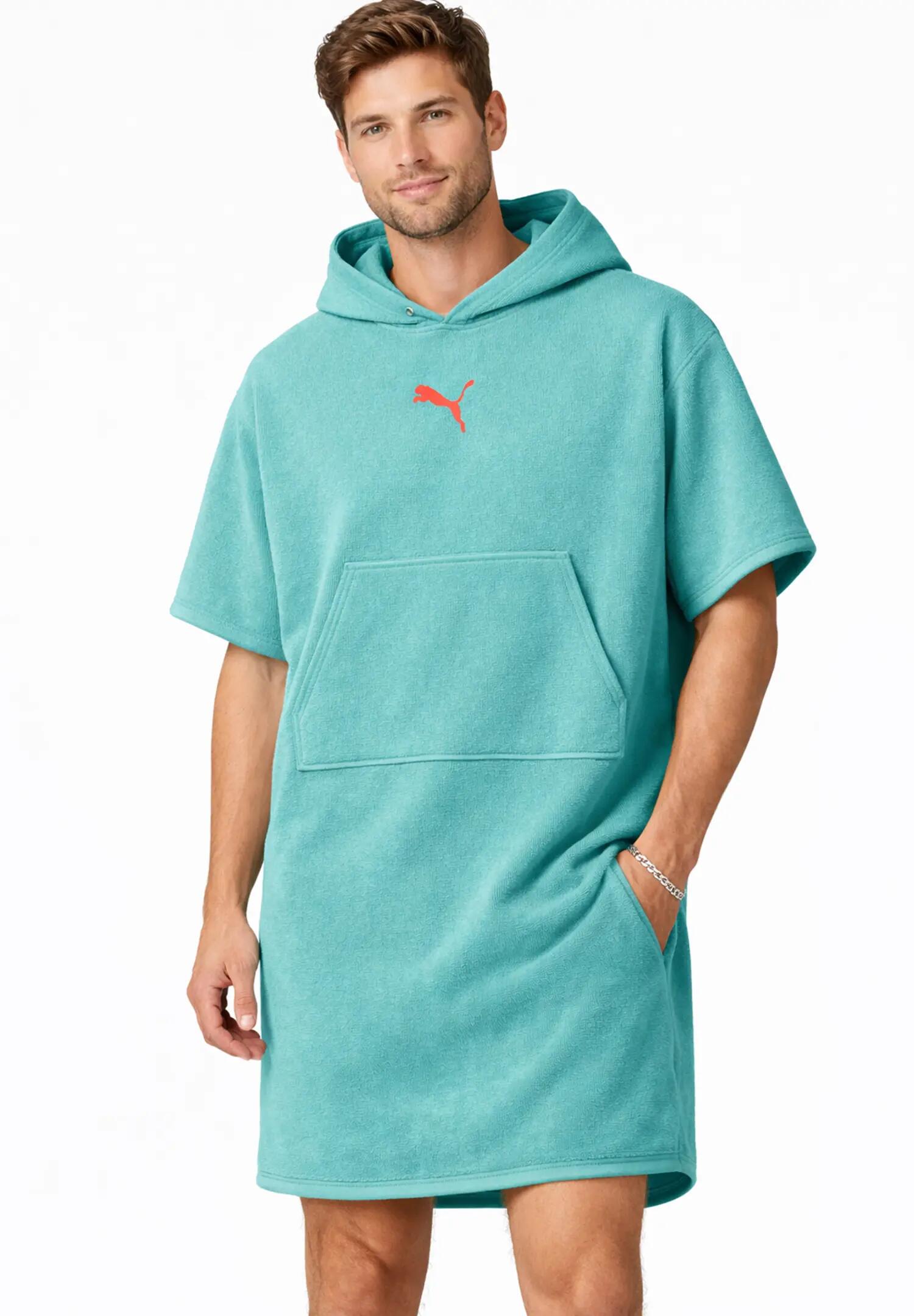 Puma Unisex Badeponcho Poncho mit Kapuze Strand Sauna 660009 4/7