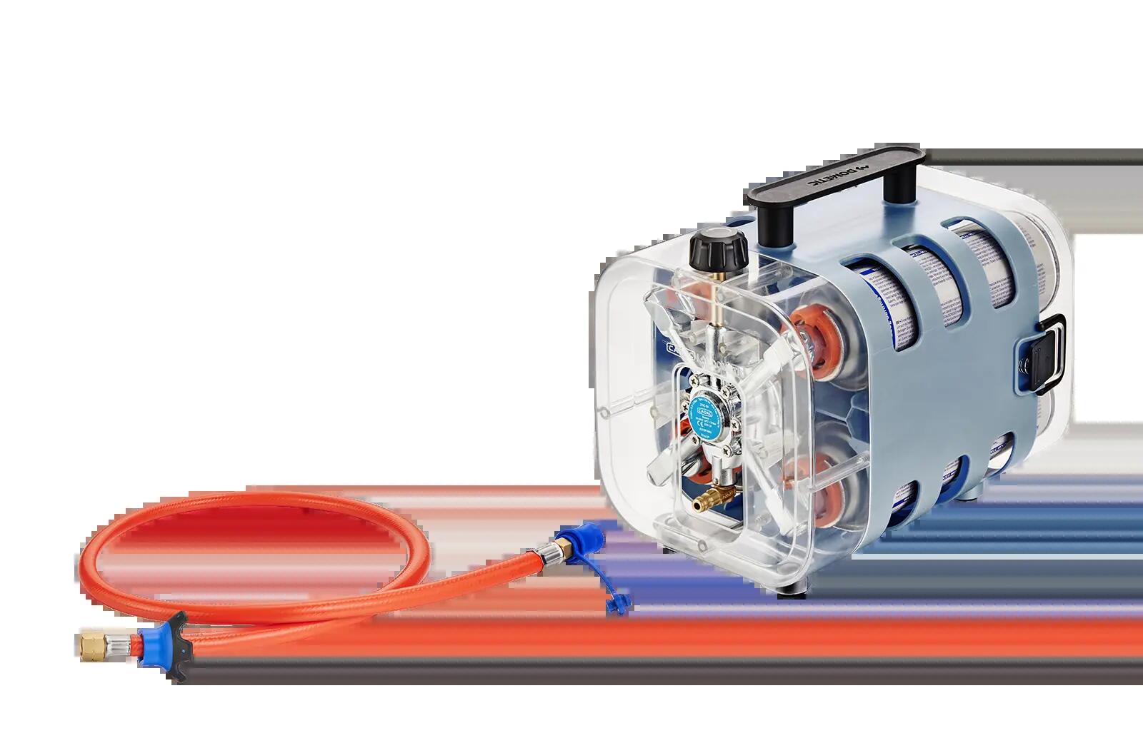 Gasversorgung Quad Power Pak - für 4 x 227-g-Kartuschen 3/8