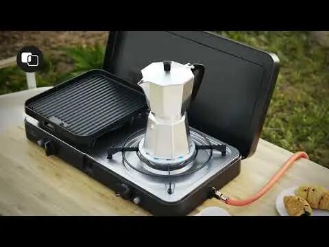Camping-Gasgerät 2 Kochstellen 3 Turbokocher - 50mBar 2/7