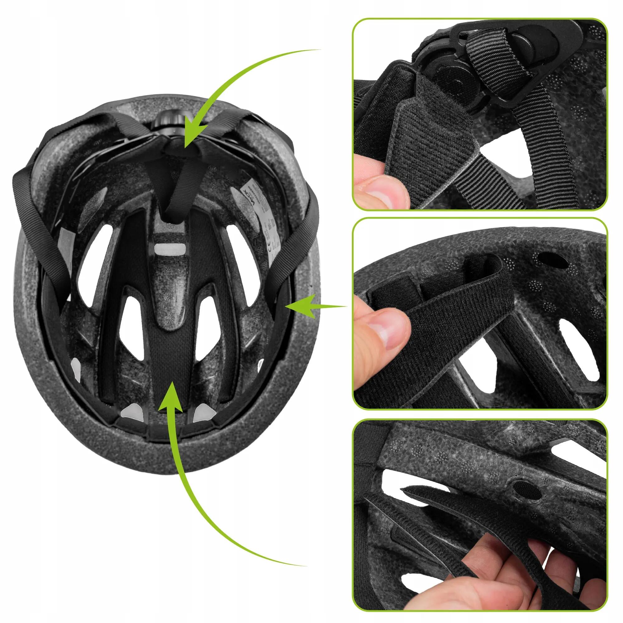 Fahrradhelm Vayox Active VA0424 LED-Leuchte 11/15