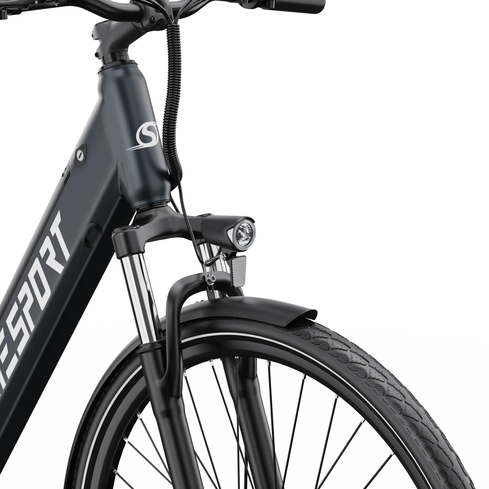 Bici elettrica urbana Onesport OT12, 250 W con batteria da 36 V 13 Ah 5/7