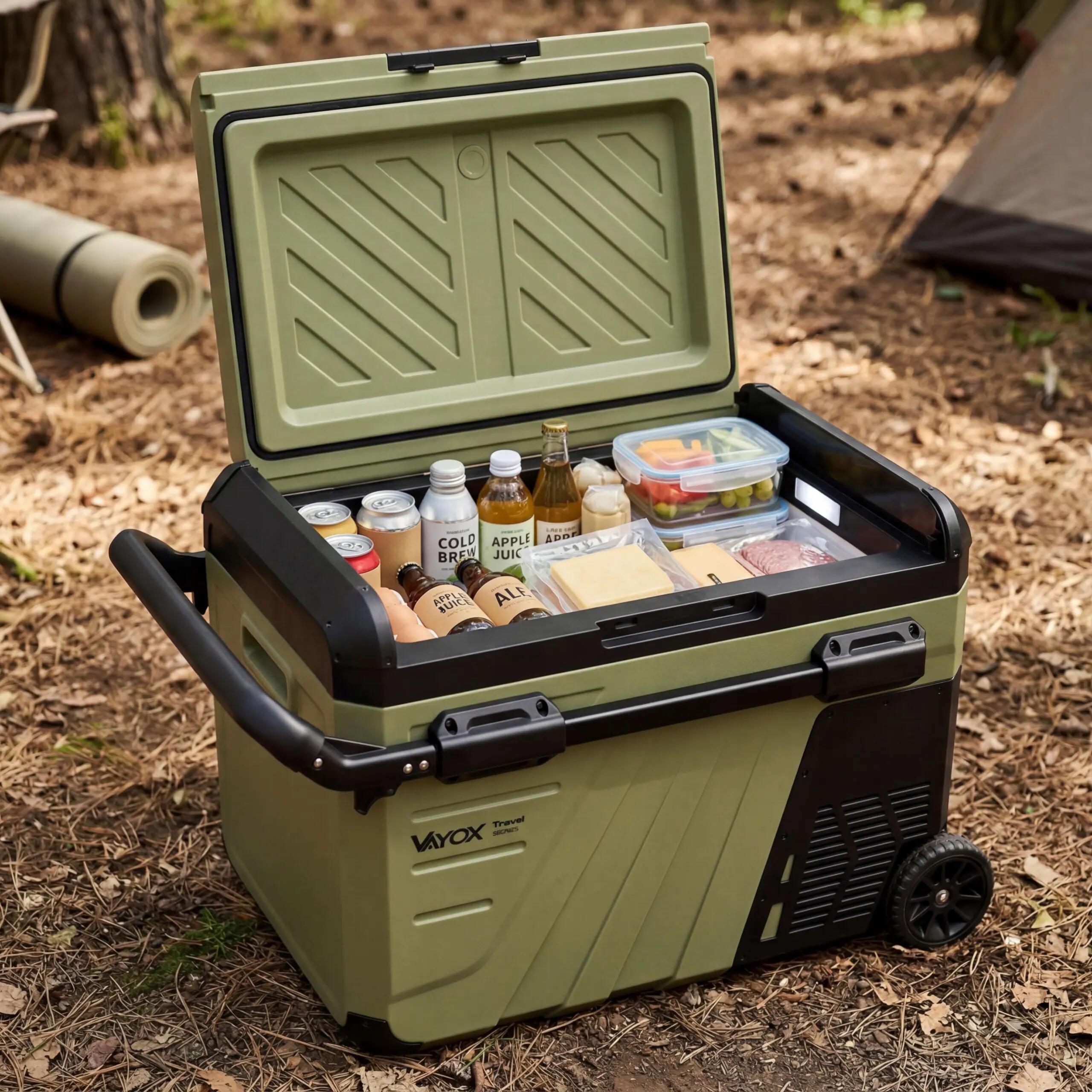 Kompressor-Kühltruhe Vayox VA-TW37 12/24/230V mit Rädern 35L 7/16