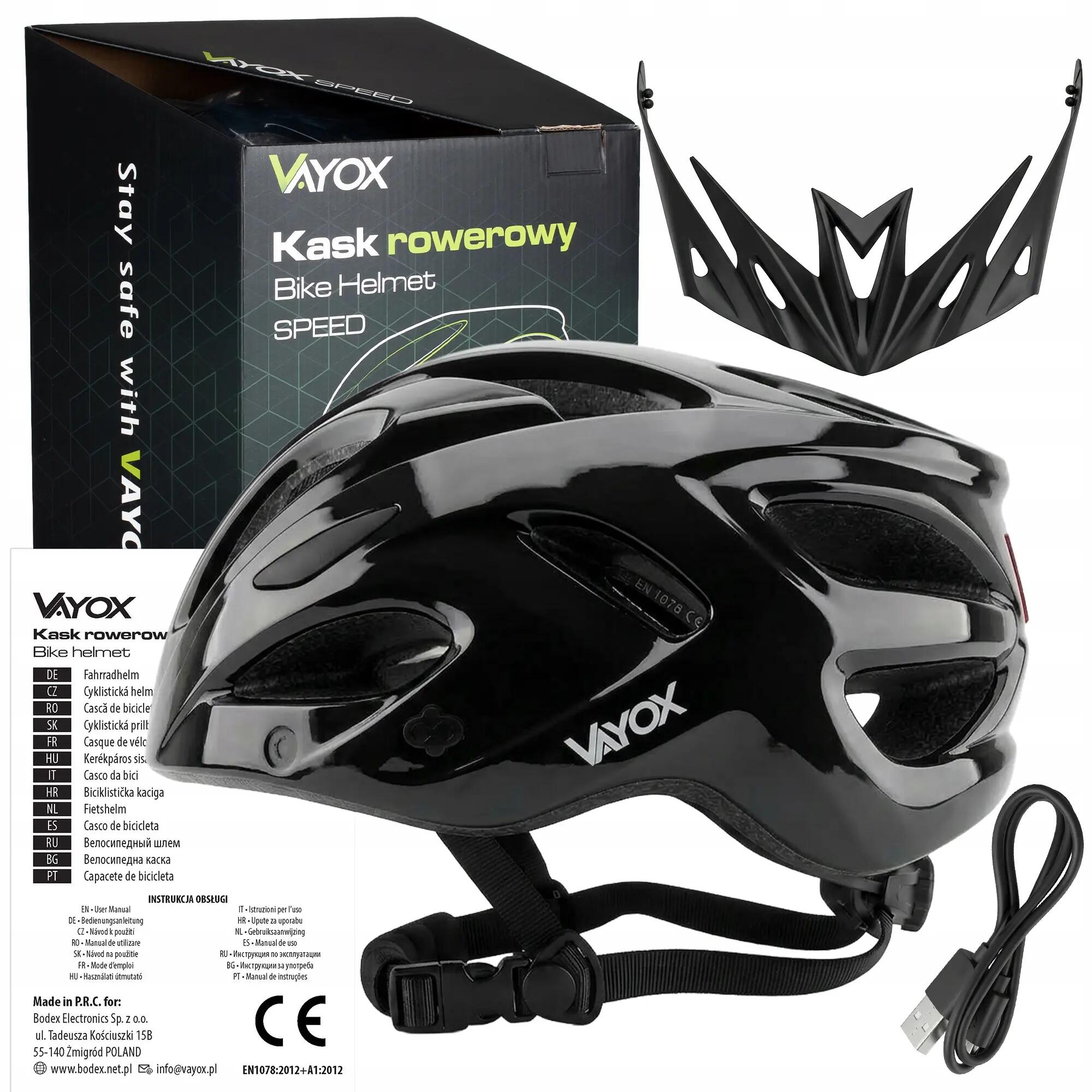 Fahrradhelm Vayox Speed VA0425 LED-Leuchte 15/15