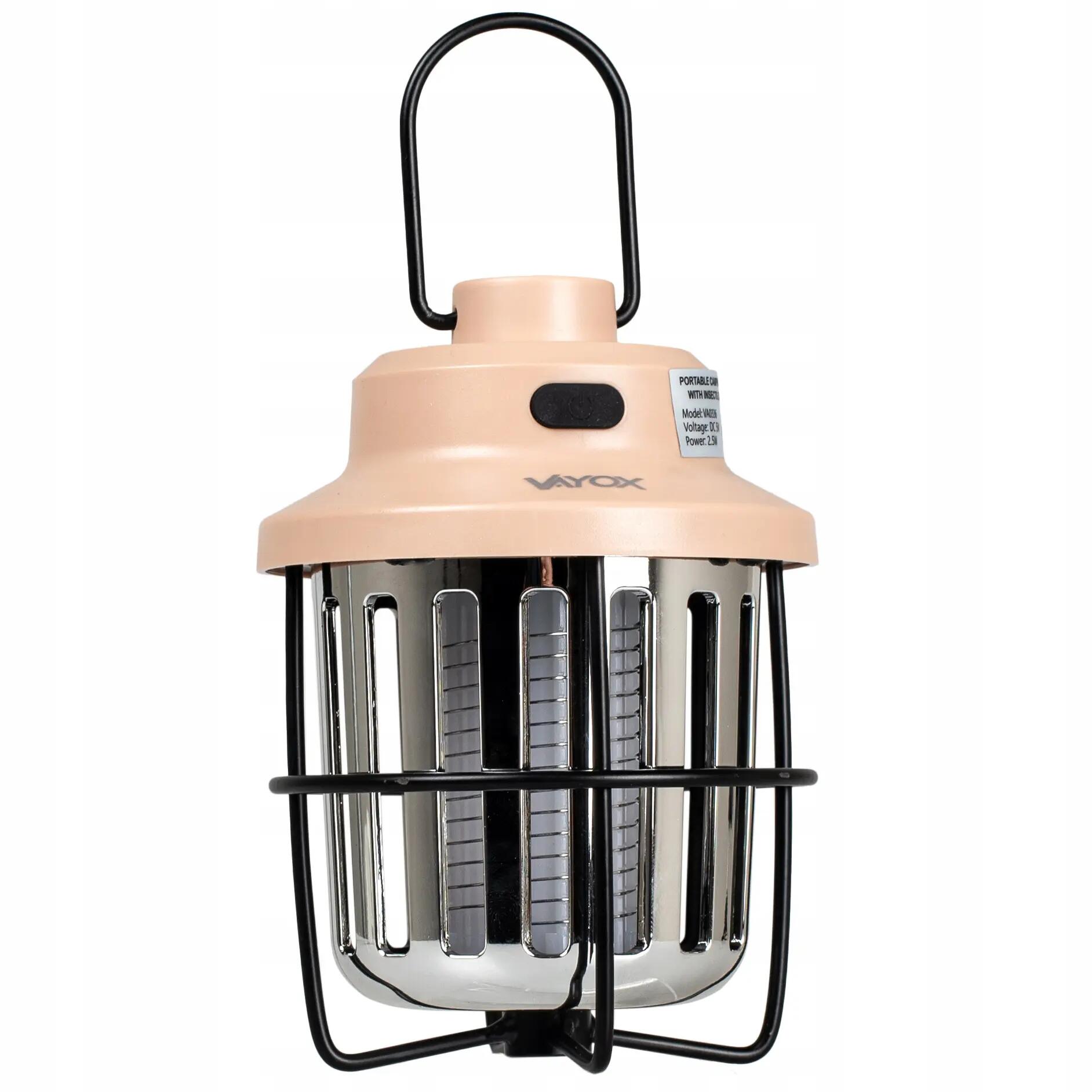 Lampa owadobójcza UV VAYOX VA0336 na komary muchy akumulatorowa 9/15