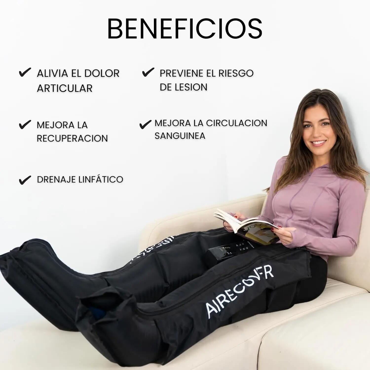 AIR ONE 2.0 - Massaggio a compressione per gambe affaticate, recupero 3/9