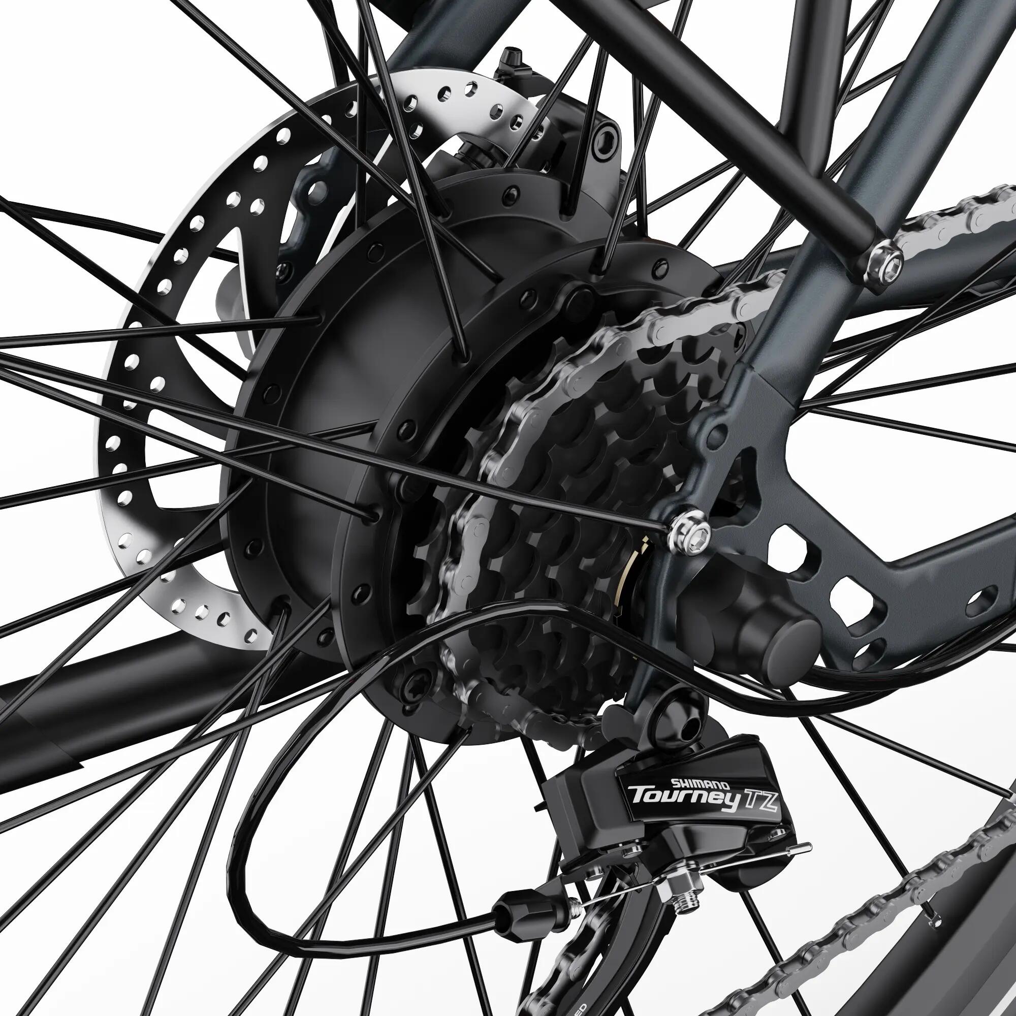 Bici elettrica urbana Onesport OT12, 250 W con batteria da 36 V 13 Ah 6/7