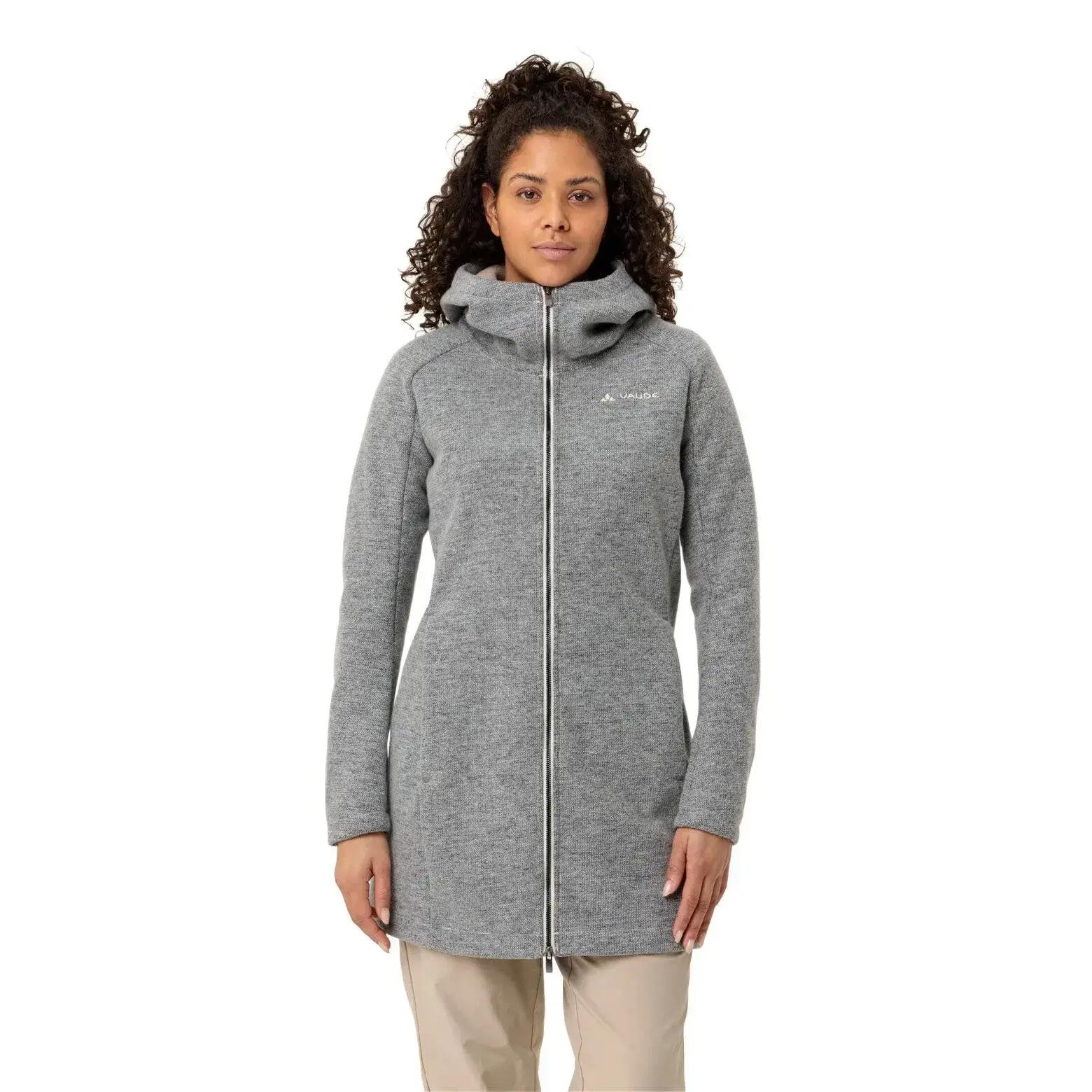 Polar con capucha y cremallera para mujer VAUDE Tinshan Coat III 2/3