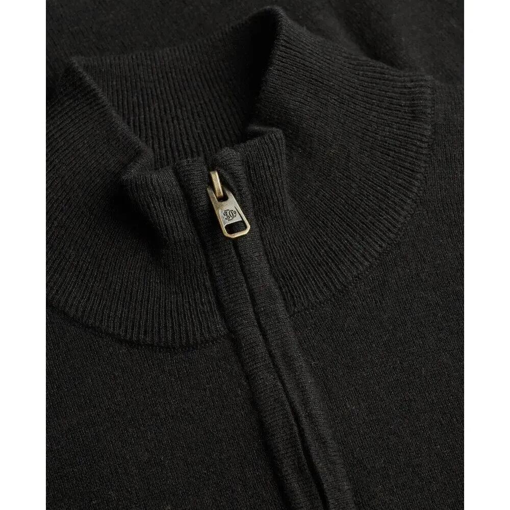 Pull com meio zipper em lã misturada leve Superdry Essential 2/7