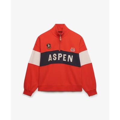 Trui met halve rits voor dames superdry preppy