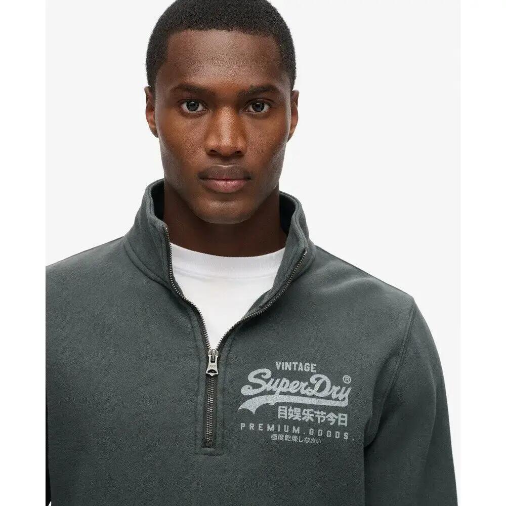Klasyczny sweatshirt z zamkiem i wzorem Superdry 5/6