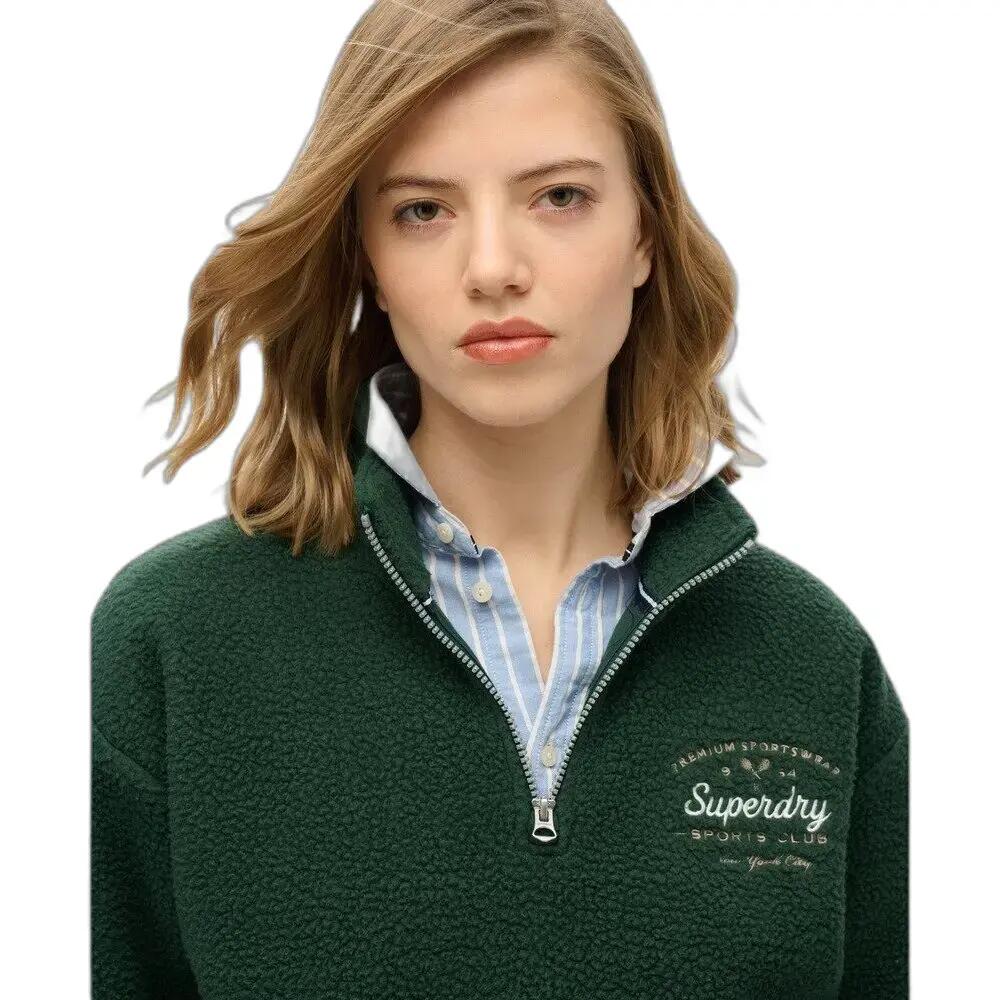 Sweatshirt com gola zipada mulher Superdry Country Club 4/5