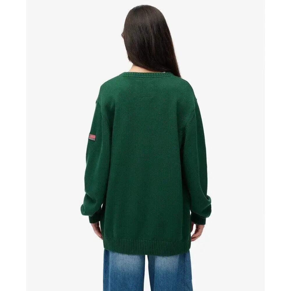 Pull oversized decote V mulher Superdry 5/6