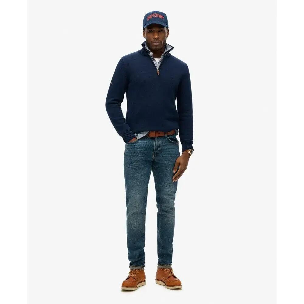 Pullover mit Reißverschluss aus Baumwollstrick Superdry Classics 3/6