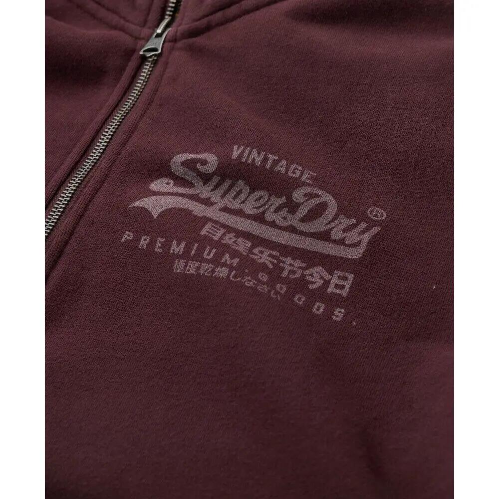 Felpa classica con collo zip e motivo Superdry 6/6