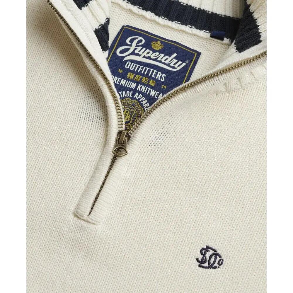 Sweater de algodão com meio zíper Superdry 2/7