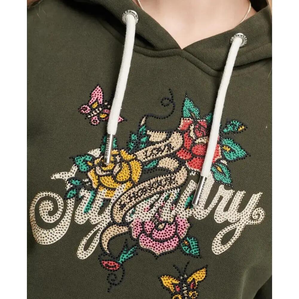 Moletom com capuz tatuagem script para mulher Superdry 6/6