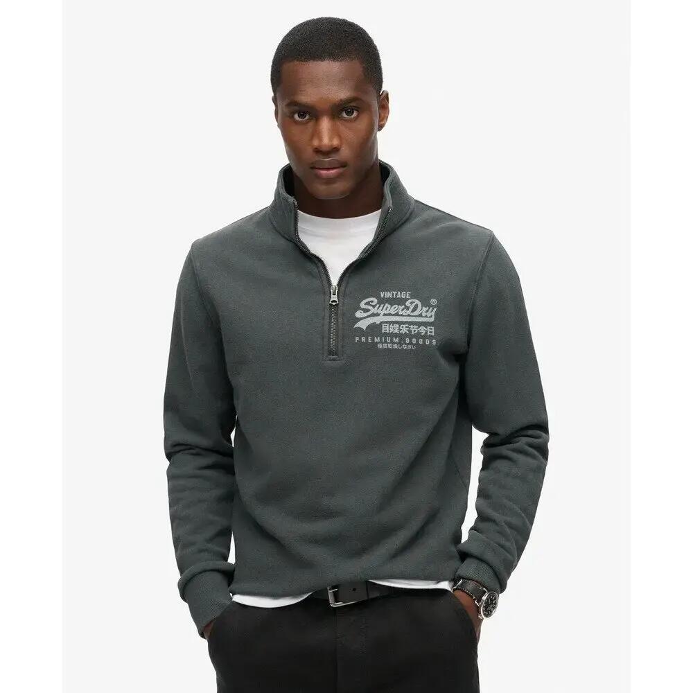 Klasyczny sweatshirt z zamkiem i wzorem Superdry 3/6