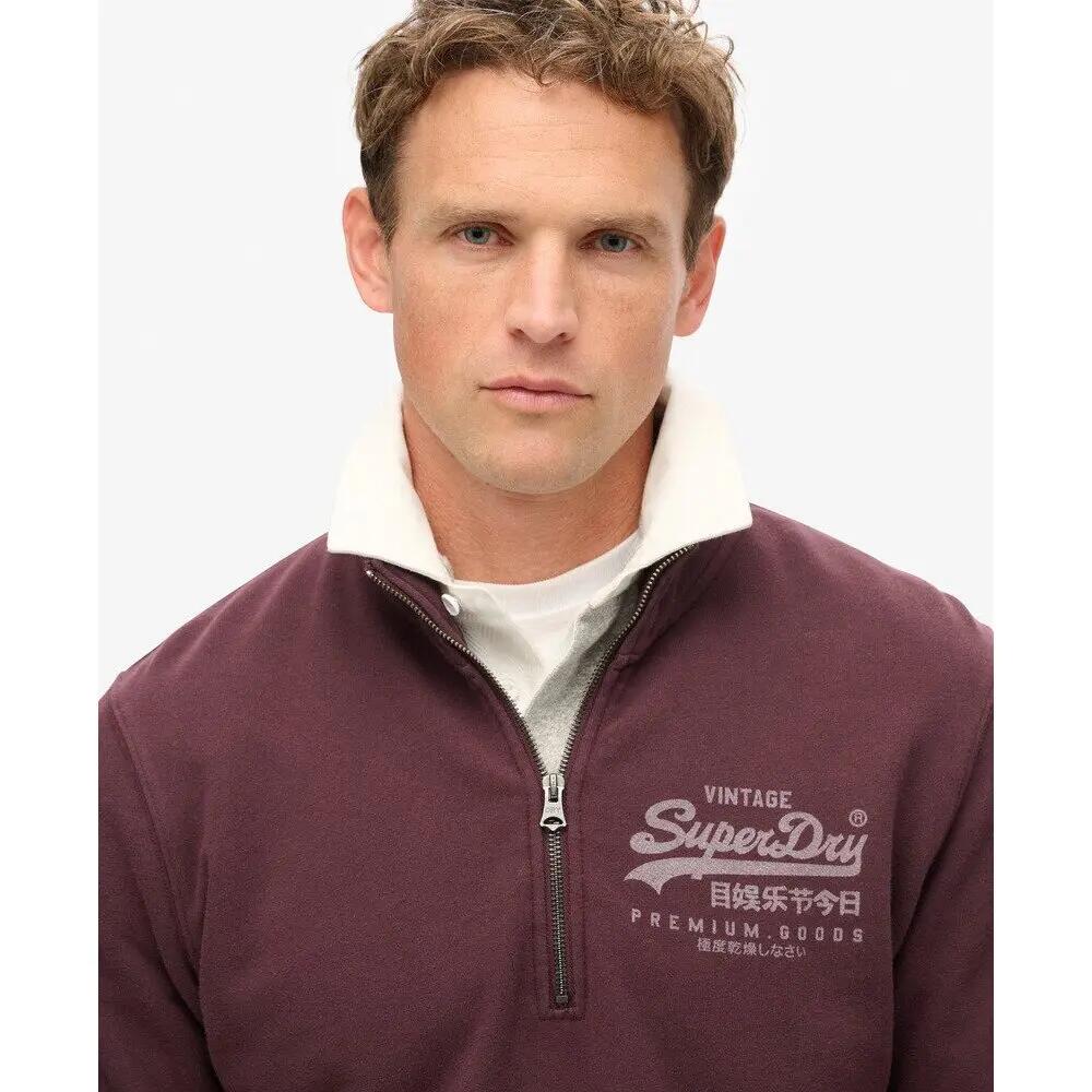 Felpa classica con collo zip e motivo Superdry 5/6