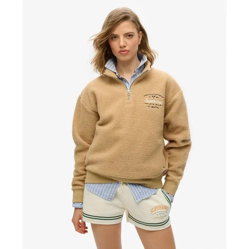Damen Sweatshirt mit Reißverschluss Superdry Country Club 2/6