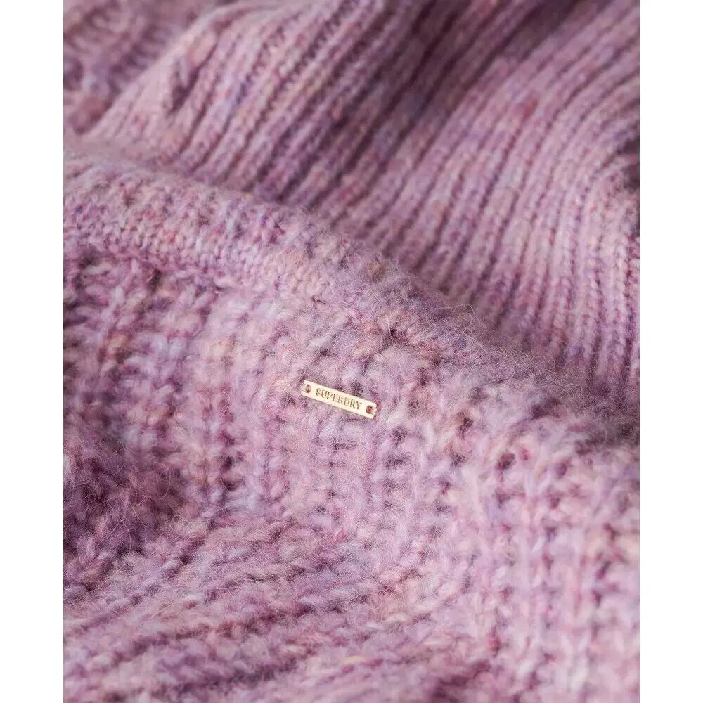 Sweter z dzianiny prążkowanej z szerokim dekoltem dla kobiet Superdry 6/6
