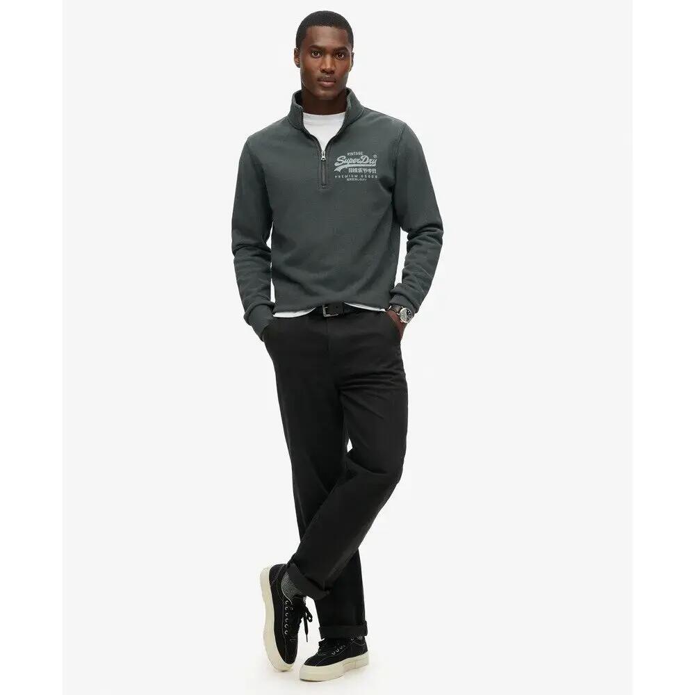Klasyczny sweatshirt z zamkiem i wzorem Superdry 2/6