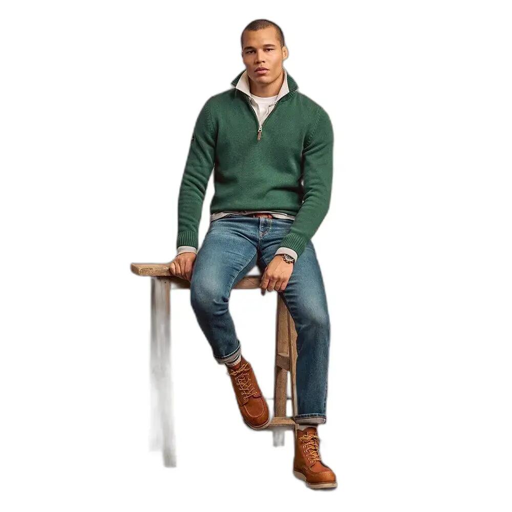 Pullover mit Reißverschlusskragen Superdry Classics Henley 3/7