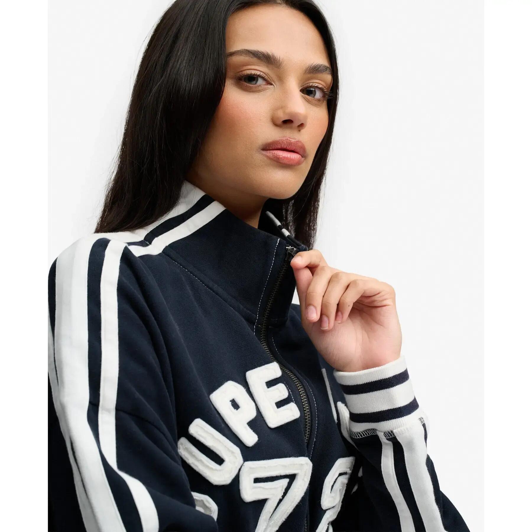 Felpa con cerniera da donna Superdry Cult Applique 6/7