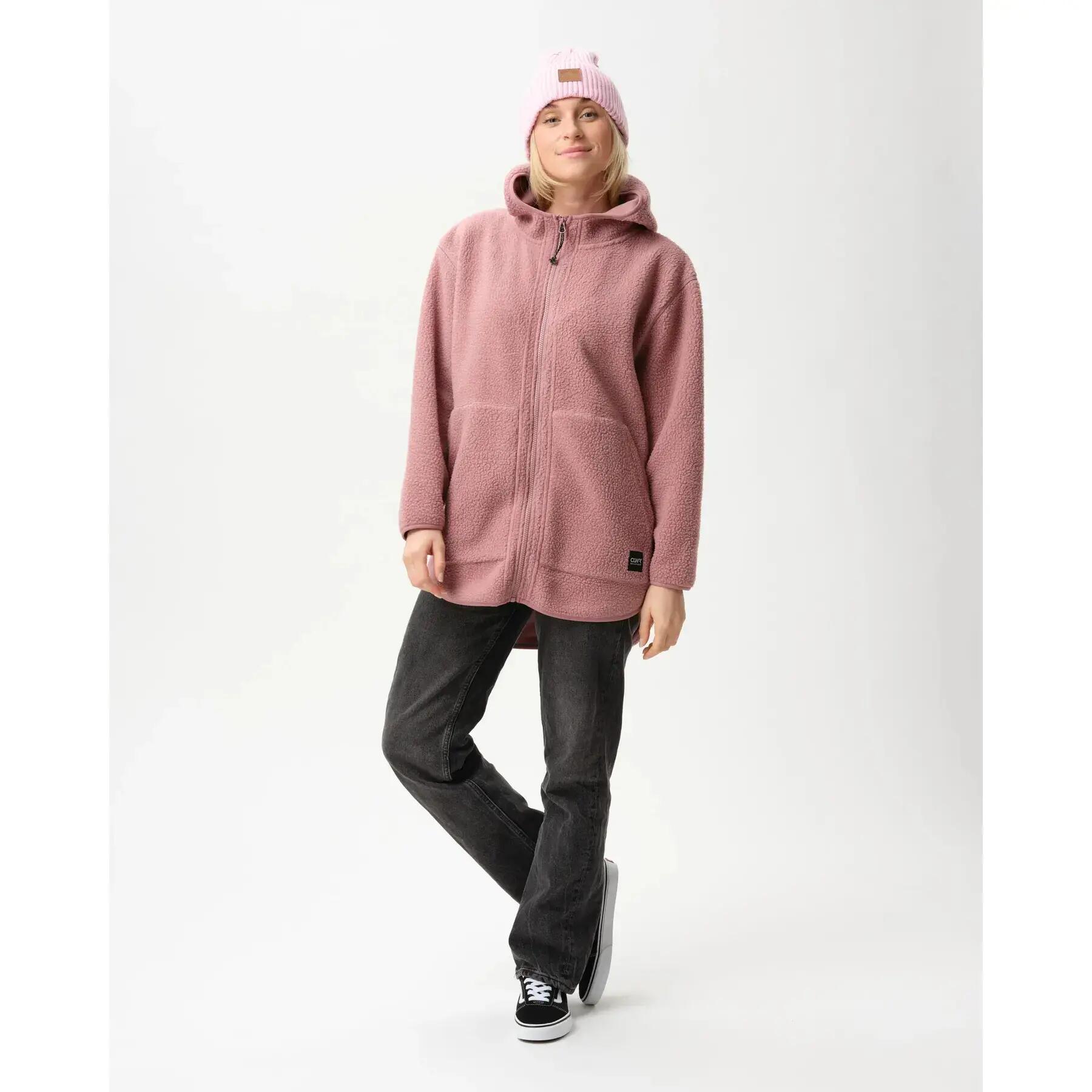 Polaire à capuche oversize femme Colourwear Pile 2/2