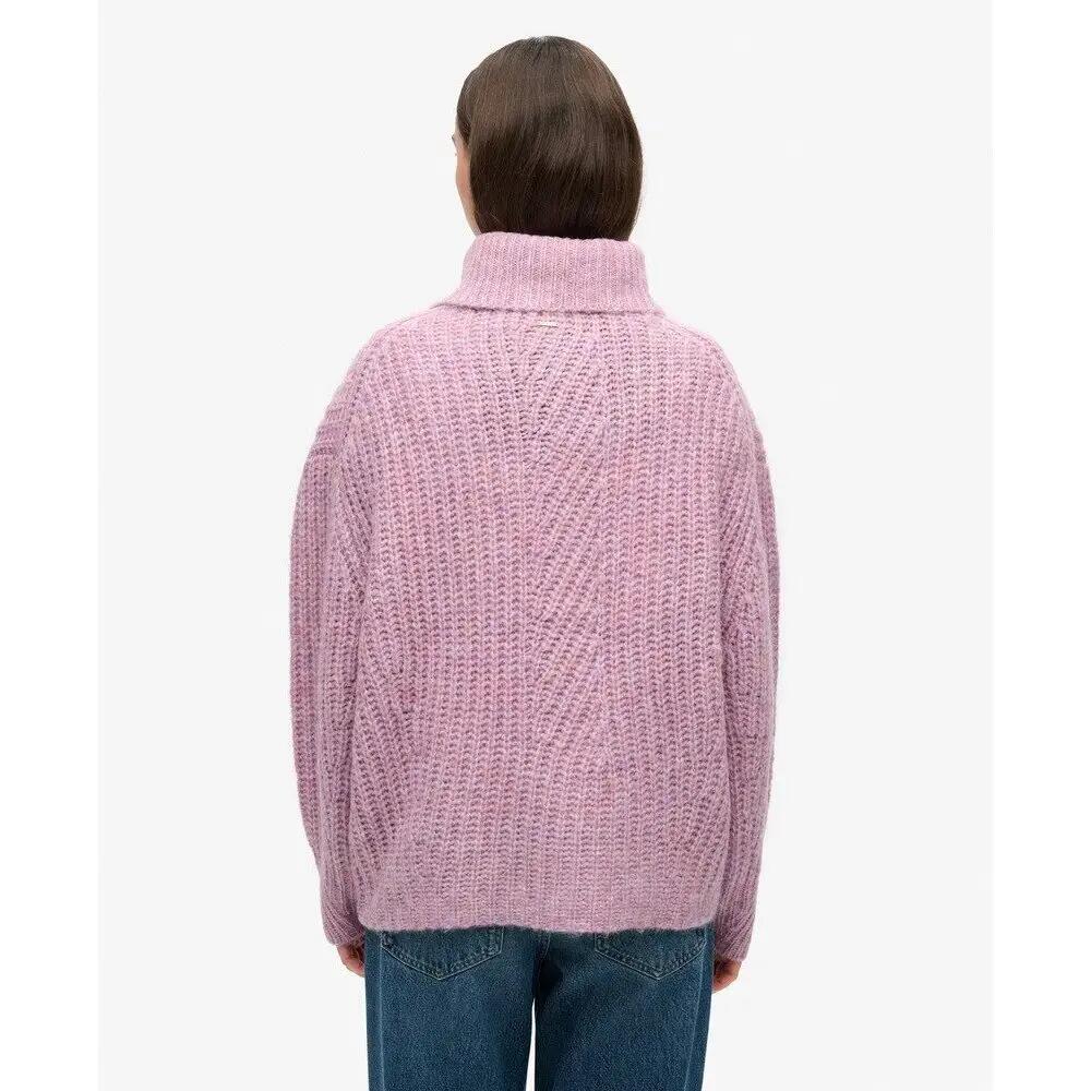 Sweter z dzianiny prążkowanej z szerokim dekoltem dla kobiet Superdry 4/6