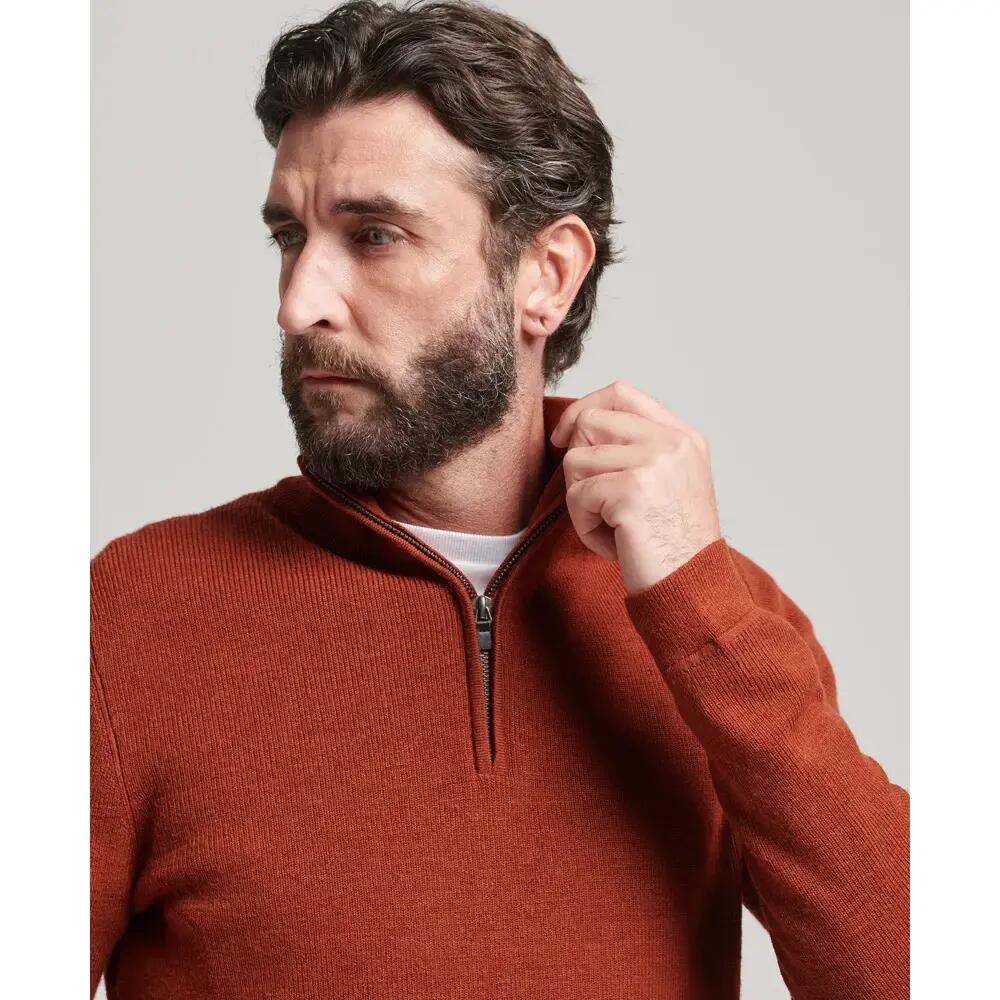 Trui van merinoswol met halve rits Superdry 3/6