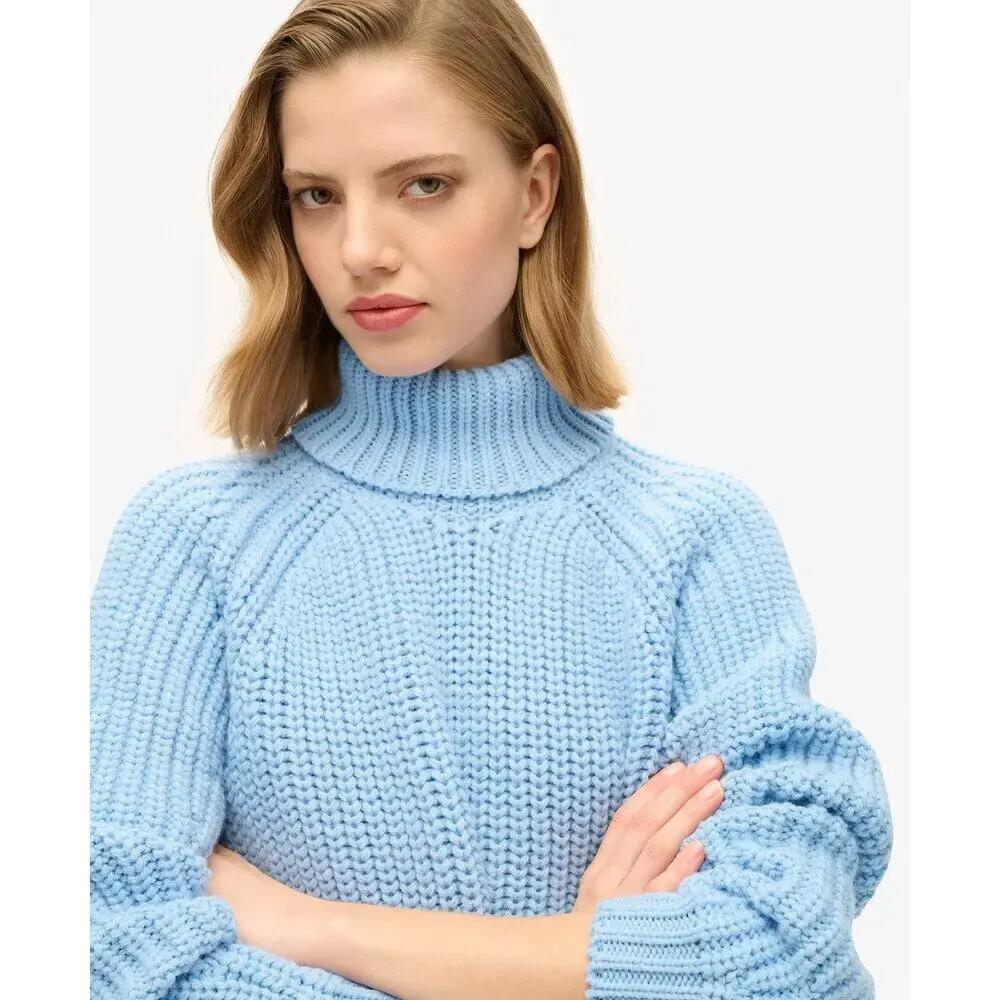 Pull de gola alta folgado em malha para mulher Superdry 6/6