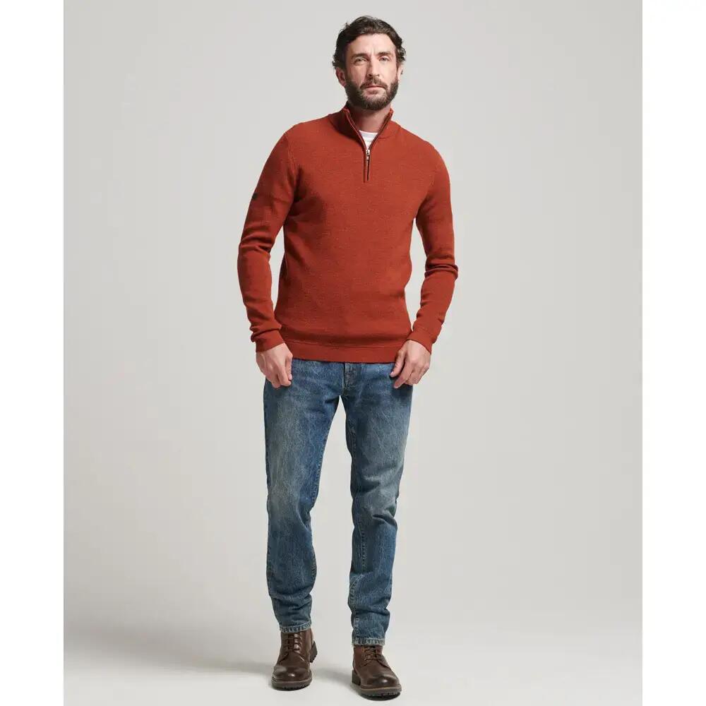 Trui van merinoswol met halve rits Superdry 2/6