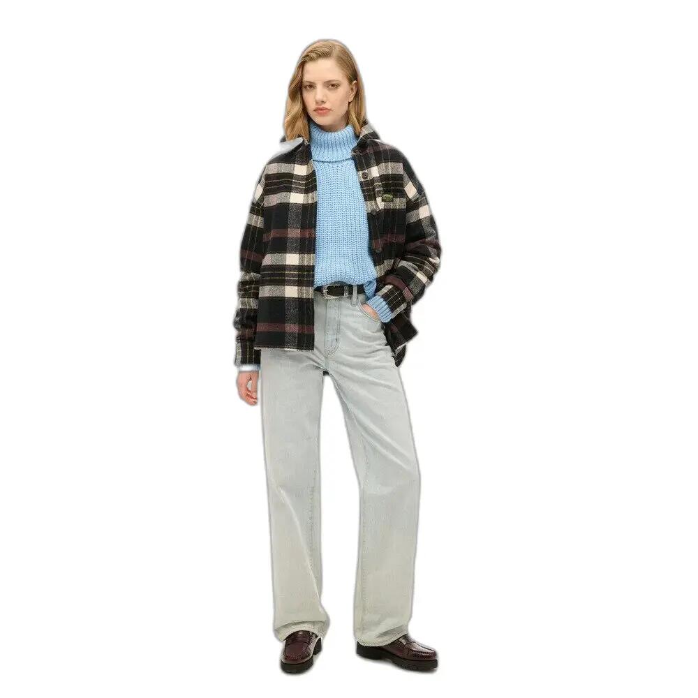 Pull de gola alta folgado em malha para mulher Superdry 5/6