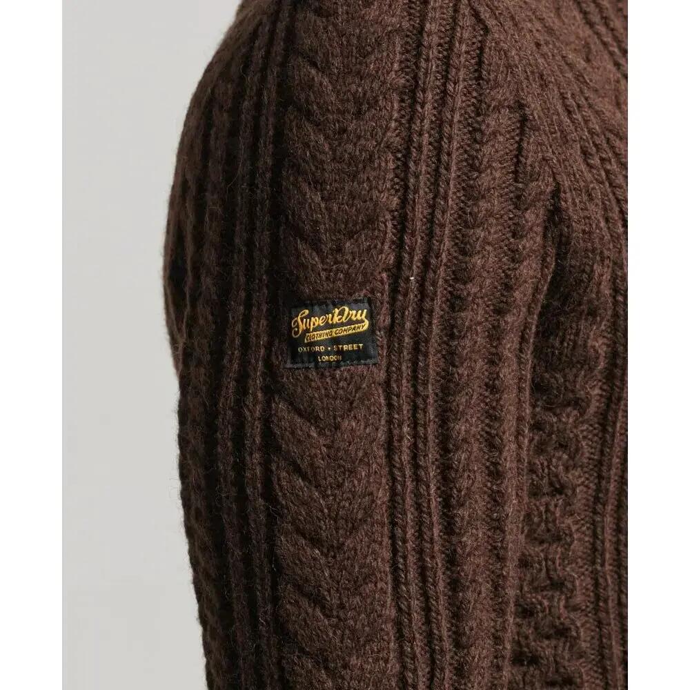Pullover aus Twisted Mesh 1/2 mit Reißverschluss Superdry Vintage Jacob 6/6