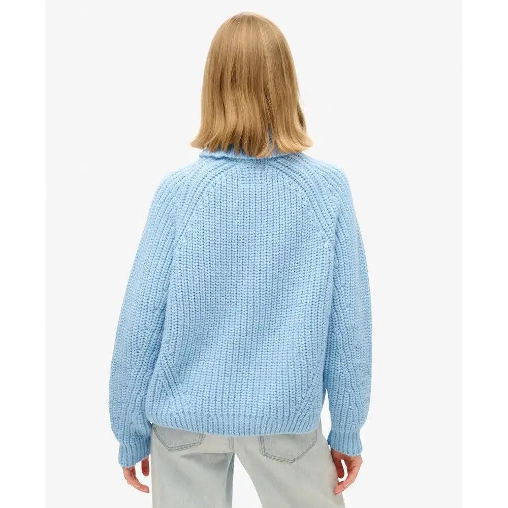 Pull de gola alta folgado em malha para mulher Superdry 4/6
