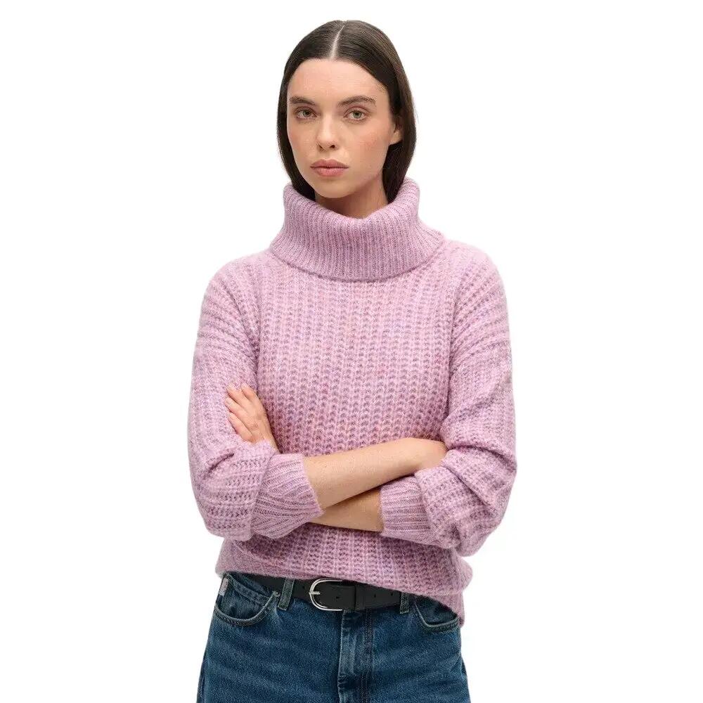 Sweter z dzianiny prążkowanej z szerokim dekoltem dla kobiet Superdry 2/6