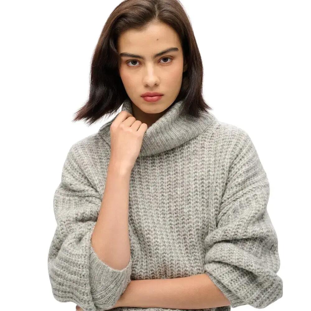 Geborstelde geribde trui met ruime hals voor vrouwen Superdry 5/6