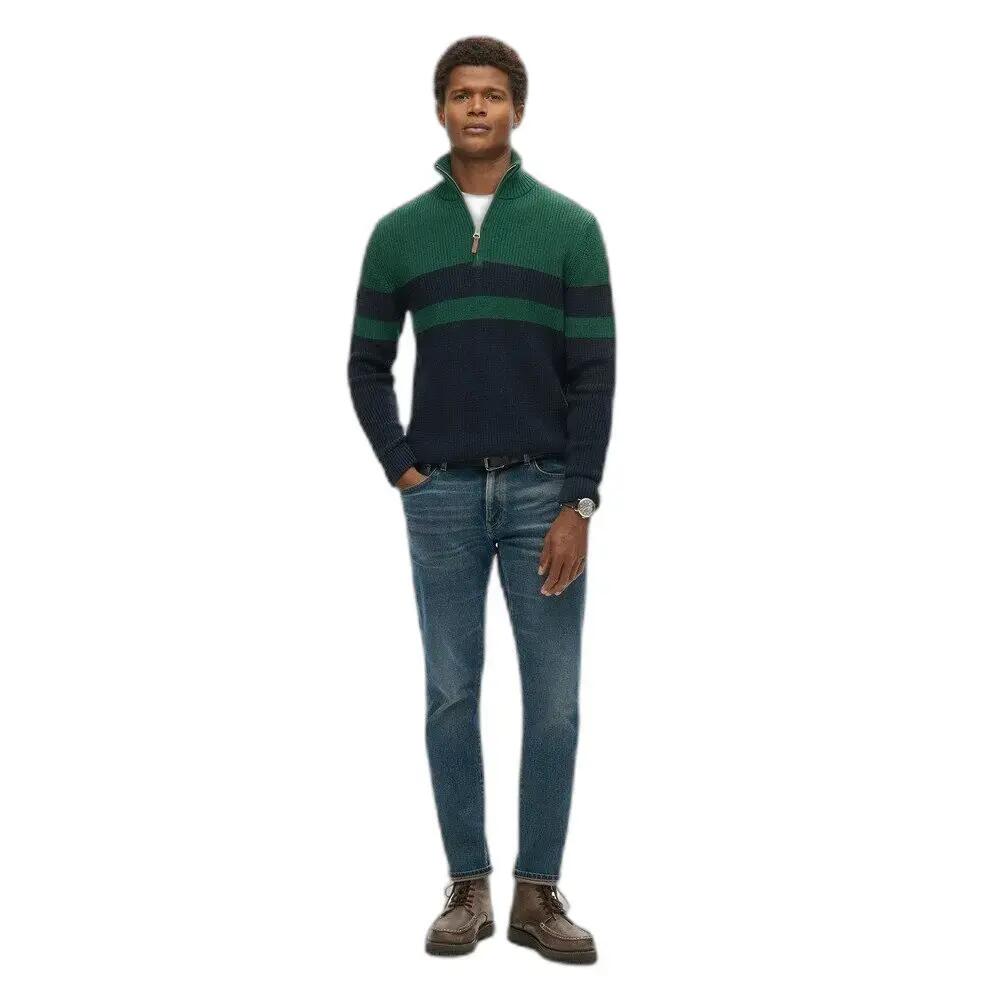 Sweater riscado com gola zipada Superdry Classic 2/5