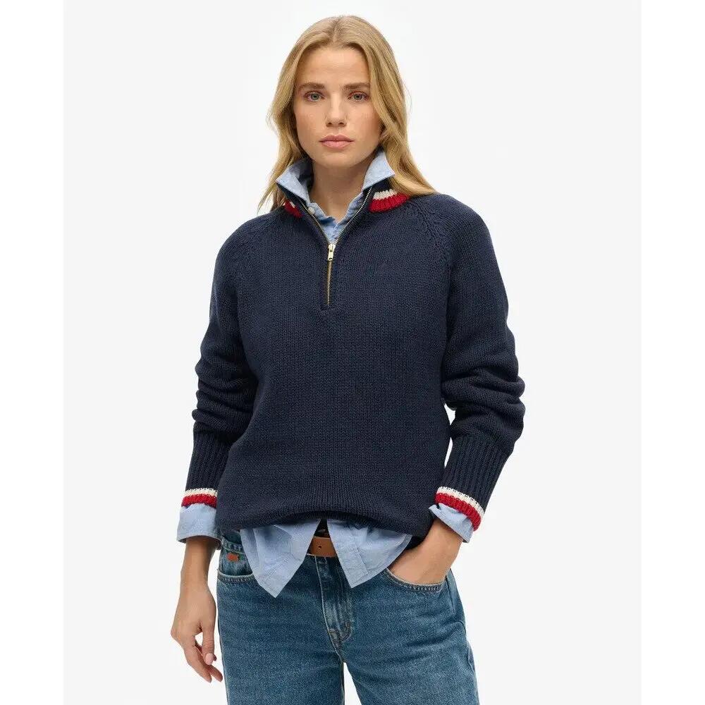 Bluza z polu zamkiem i lamówką dla kobiet Superdry 2/5