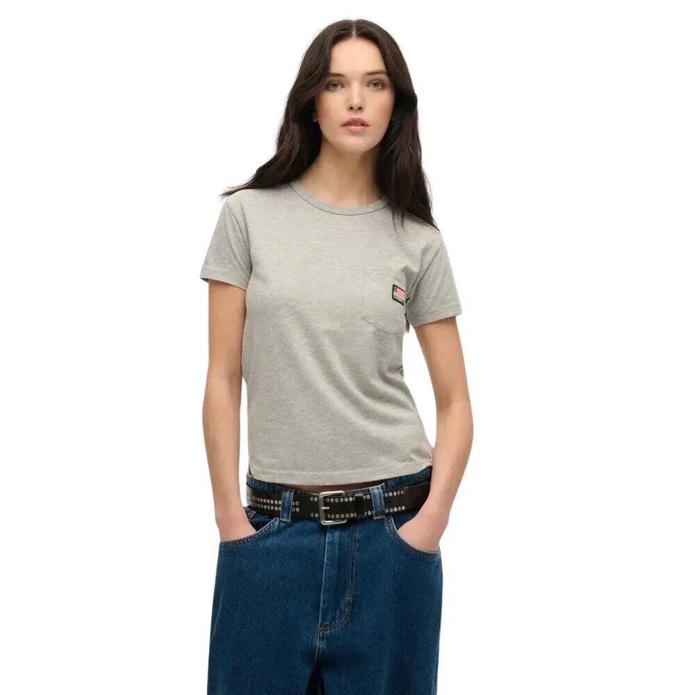T-shirt de bolso para mulher Superdry Athletic Essential 2/5