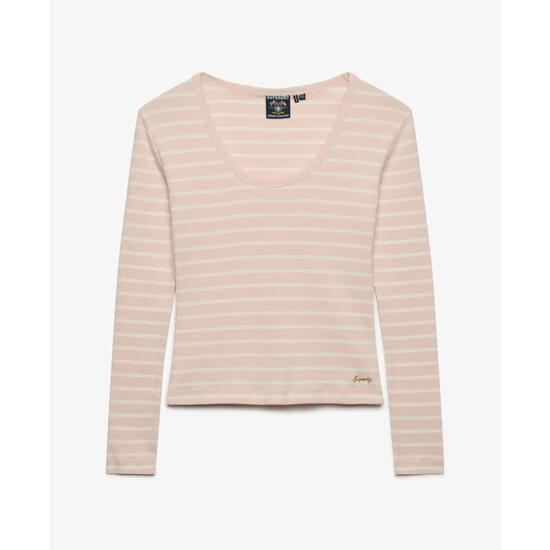 T-shirt rayé manches longues femme Superdry Ath Ess