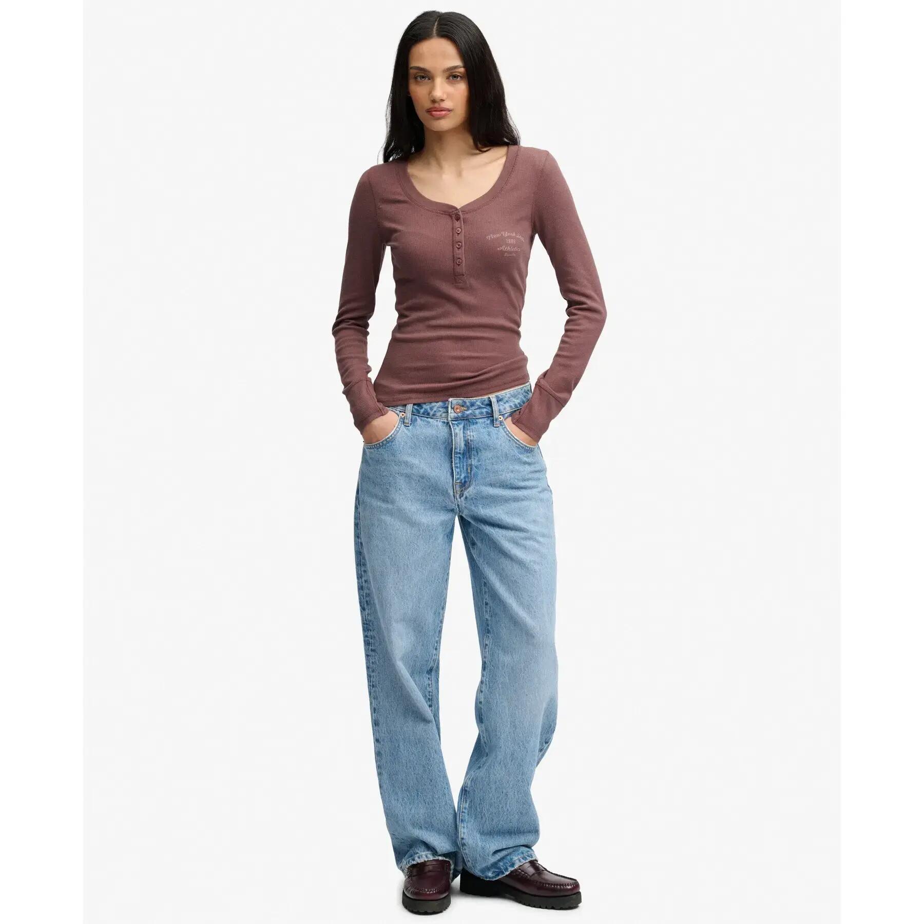 Maglietta a manica lunga da donna Superdry Athletic 3/7