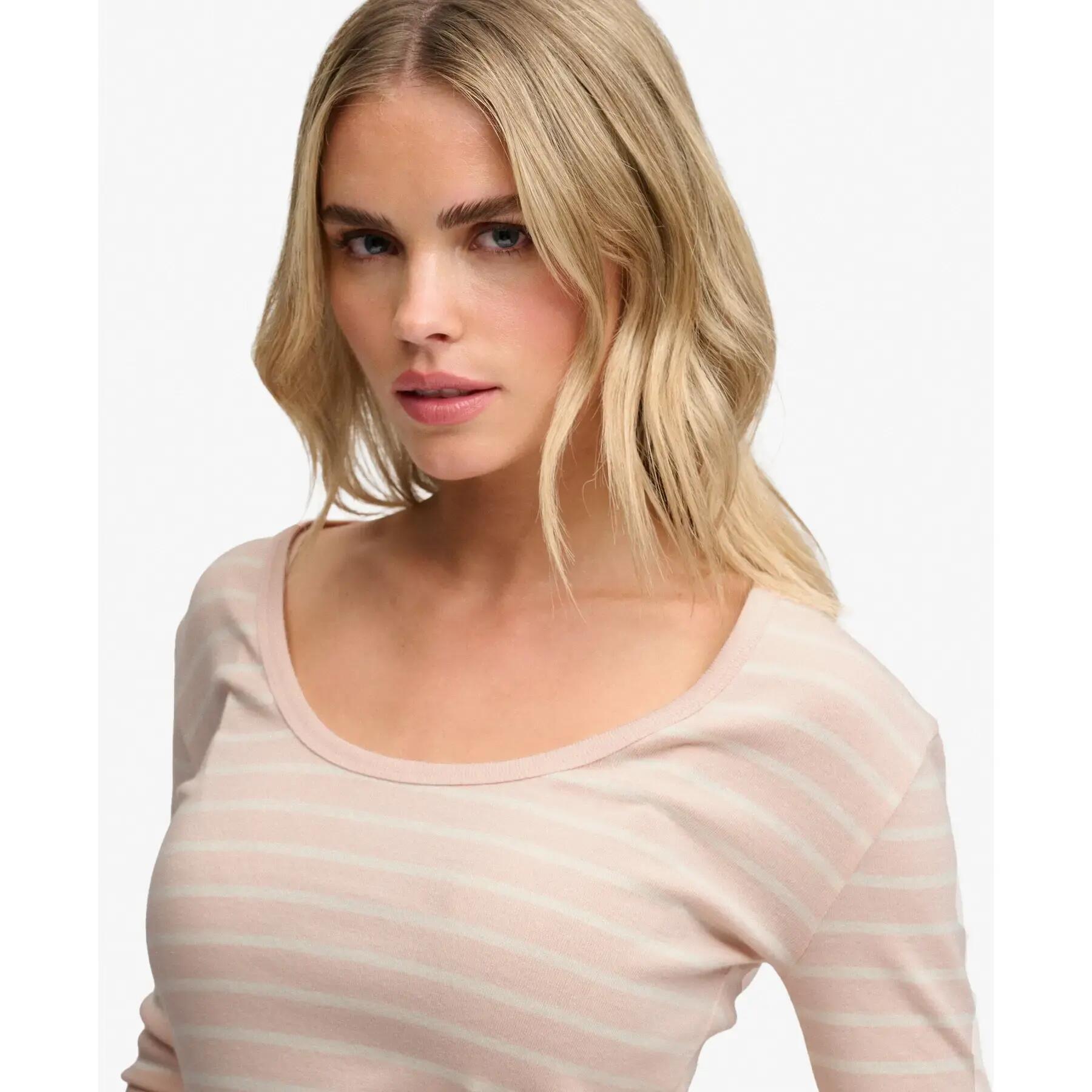 Gestreepte lange mouwen t-shirt voor dames Superdry Ath Ess 6/7