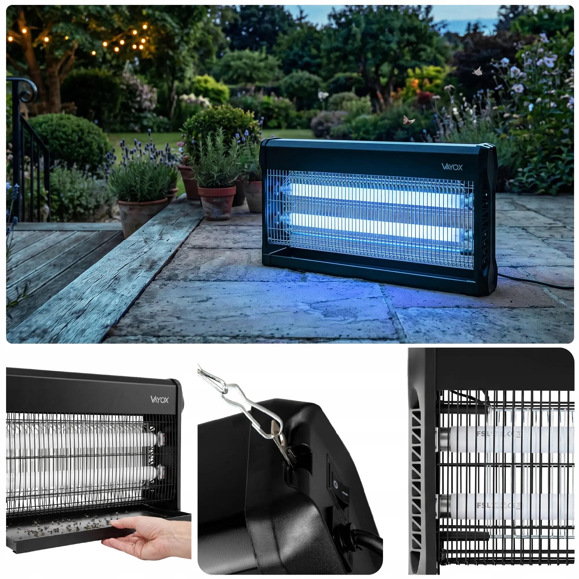 Lampa owadobójcza na komary muchy VAYOX IKL-40W 240m2 5/15