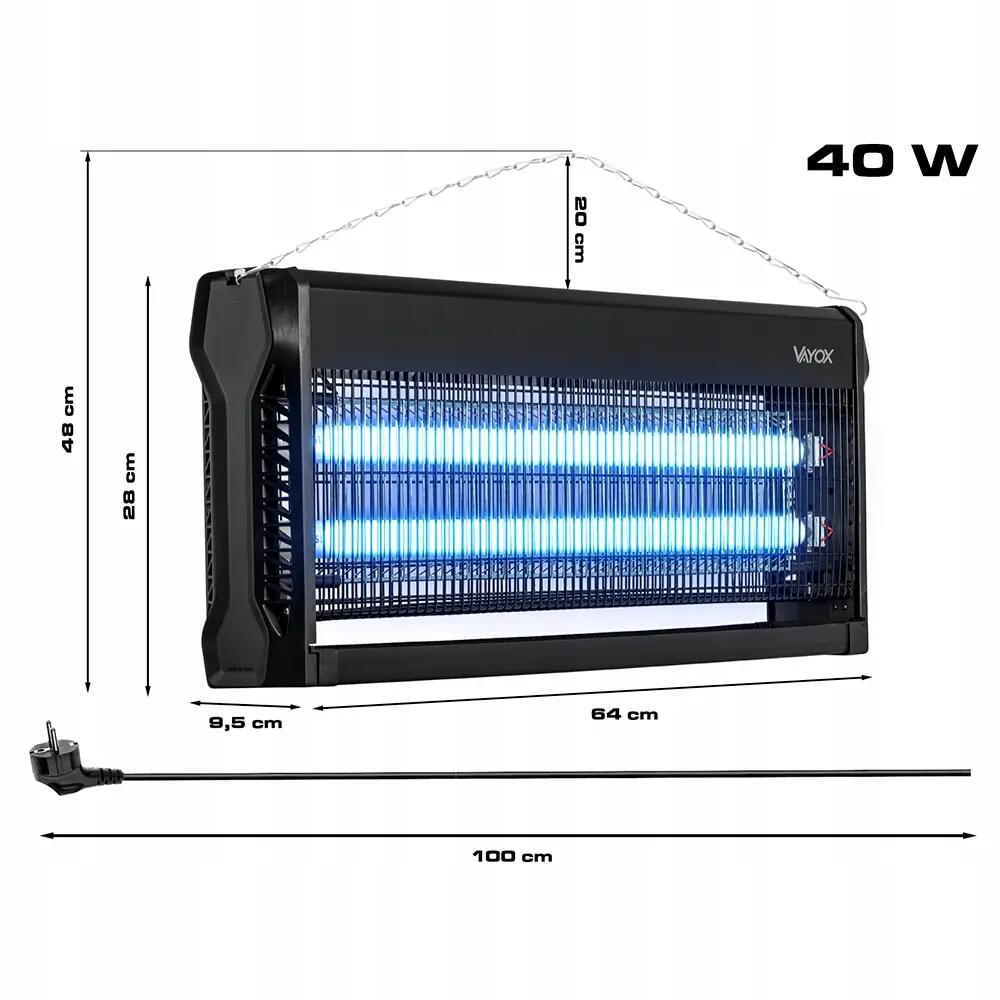 Lampa owadobójcza na komary muchy VAYOX IKL-40W 240m2 14/15