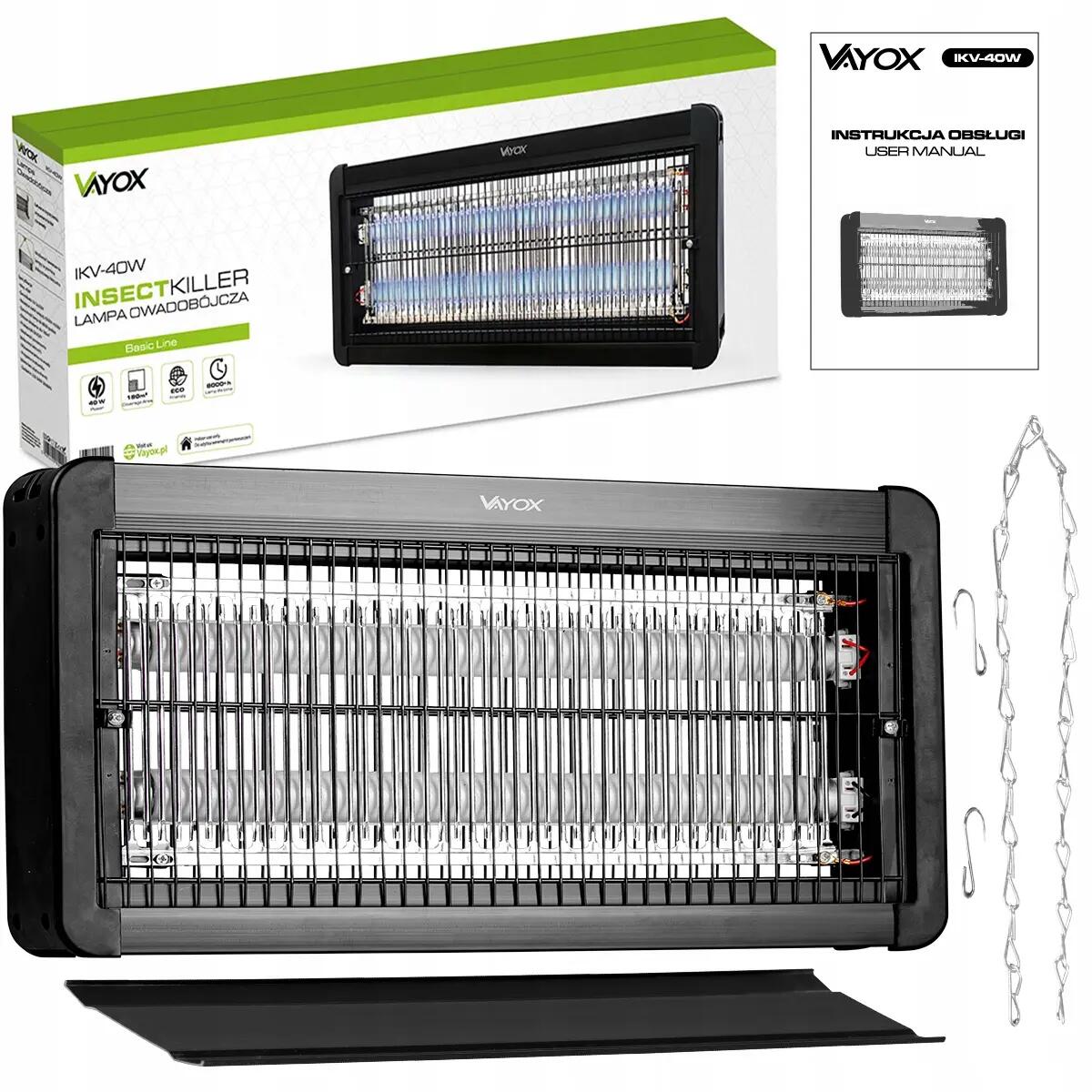 Lampada insetticida UV per mosche e zanzare VAYOX IKV-40W 15/15