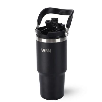 Drinkfles - Flow Tumbler 750 ML - RVS met ingebouwd rietje - Roze