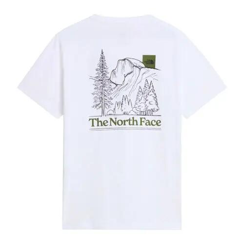 Camiseta Blanca The North Face Monte Regular Short Sleeve Tee White Cómoda y Ve 5/5