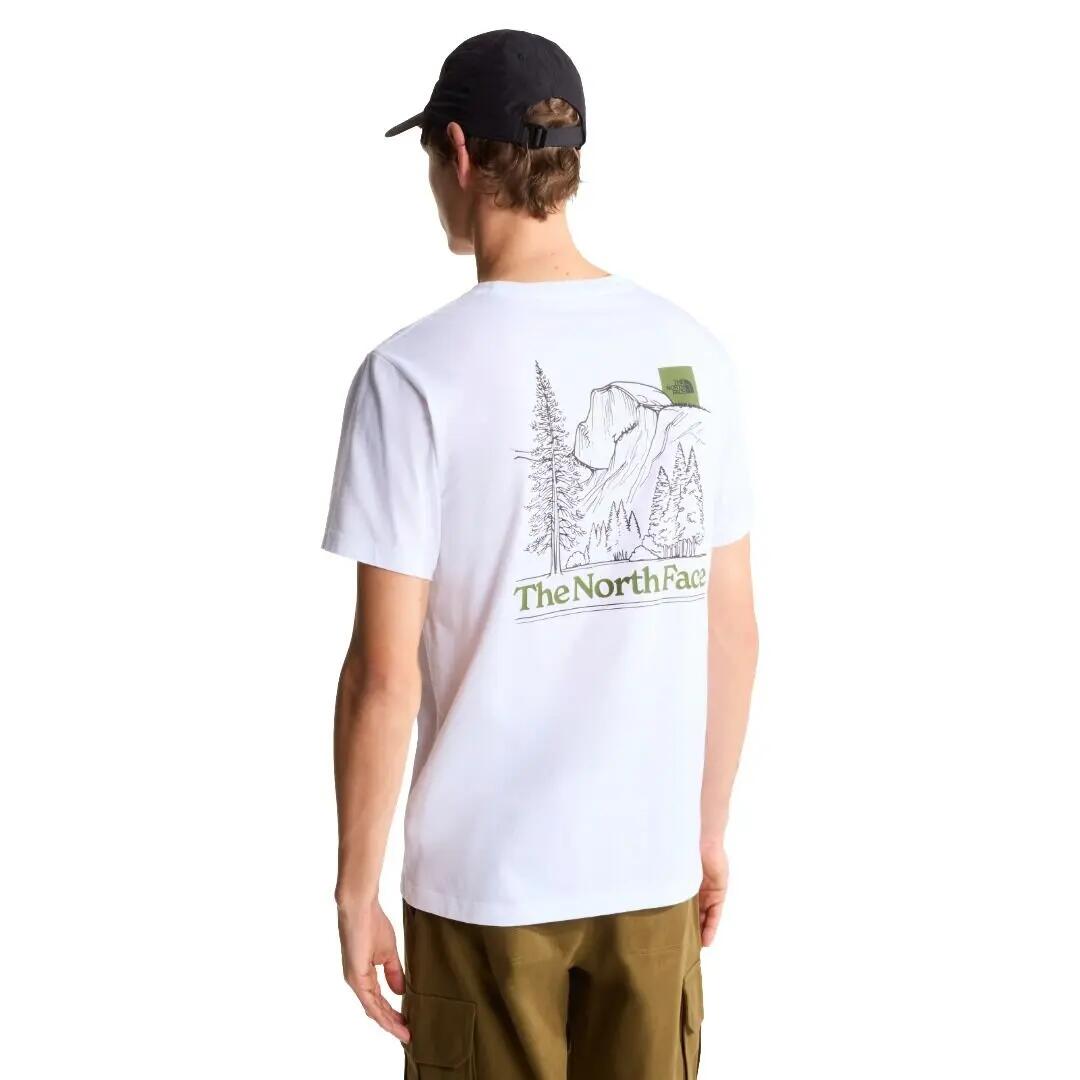 Camiseta Blanca The North Face Monte Regular Short Sleeve Tee White Cómoda y Ve 4/5