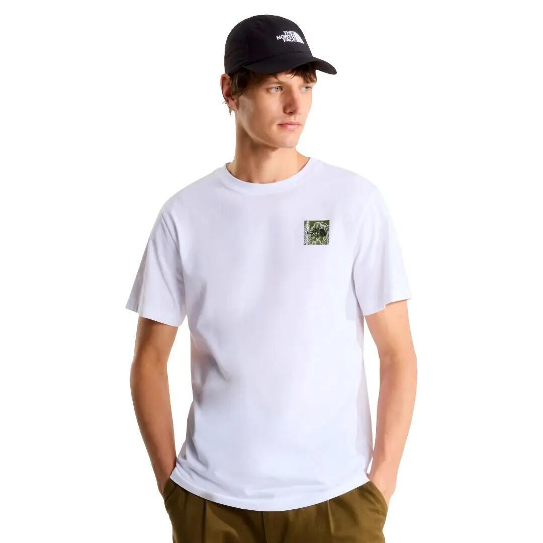 Camiseta Blanca The North Face Monte Regular Short Sleeve Tee White Cómoda y Ve 3/5